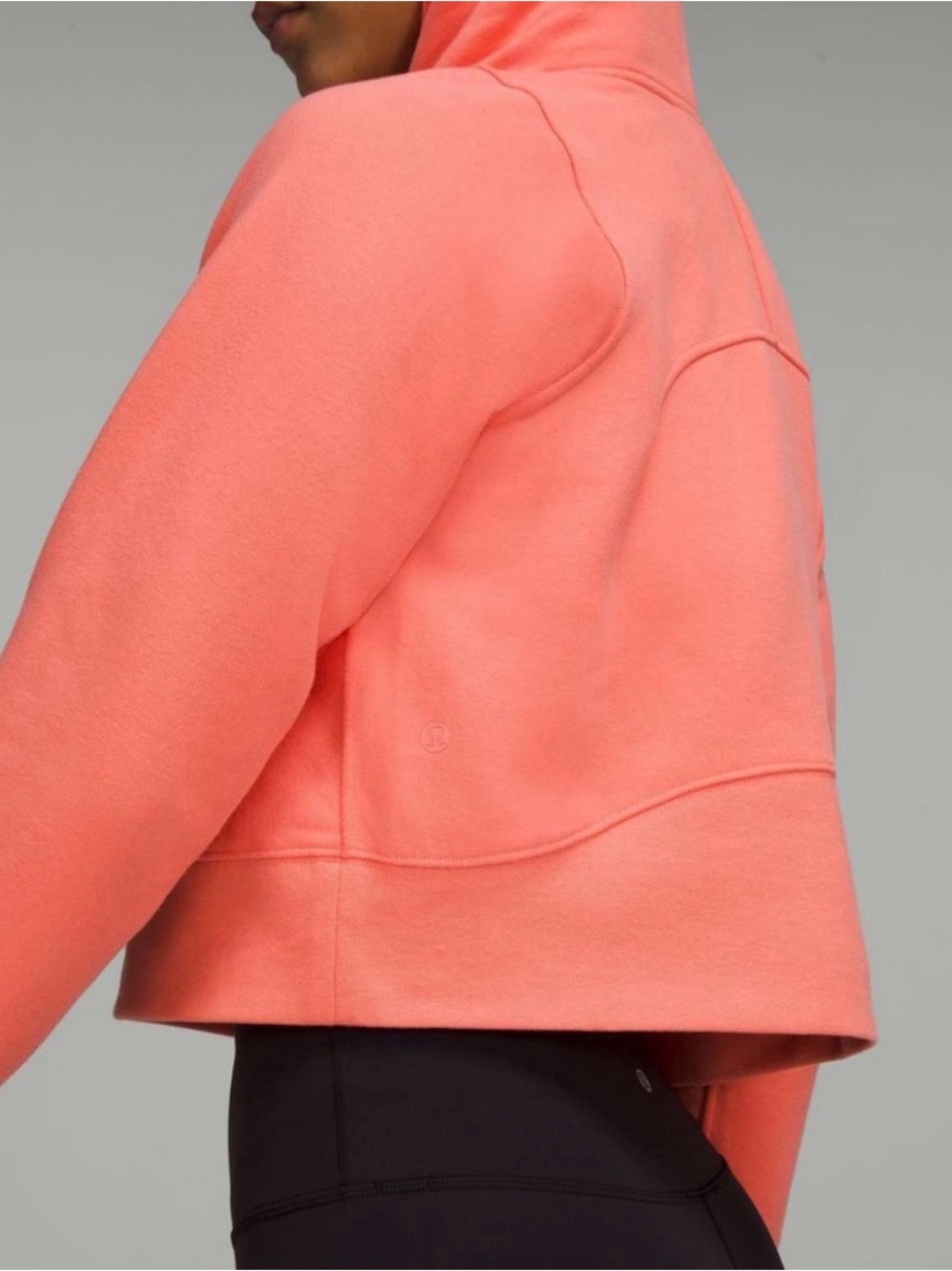 Lululemon All Yours Cropped Hoodie in Raspberry Cream